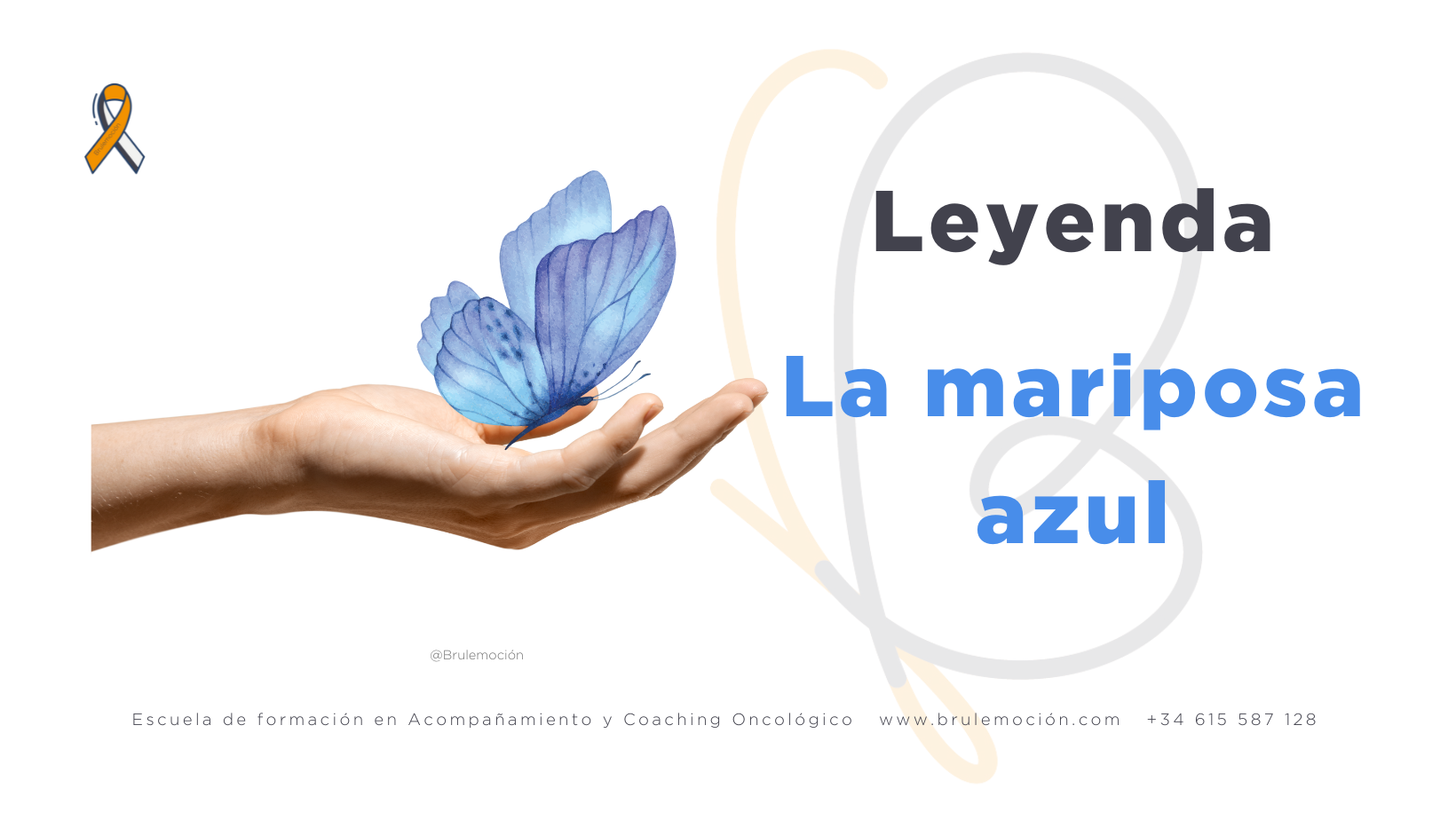 cuento la mariposa azul cáncer Brulemoción Mariposa azul en manos abiertas, símbolo de elección, libertad y conciencia emocional
