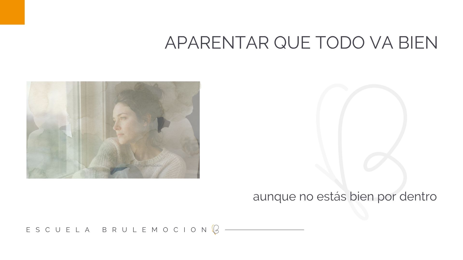 Cuando aparentas que todo está bien aunque sufras por dentro